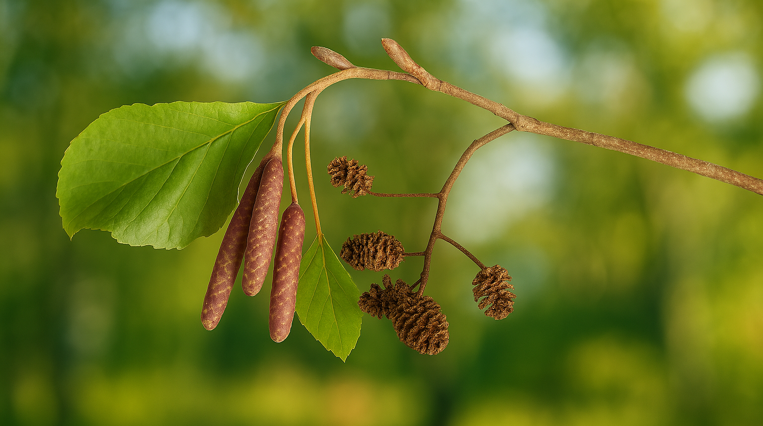 Schwarz Erle Alnus glutinosa 2